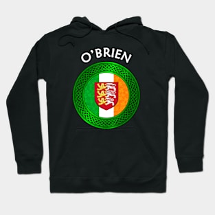 Irish Flag Shamrock Celtic Knot - O'Brien Hoodie